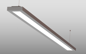 Pendant or surface mounted LED luminaires of extruded aluminium
