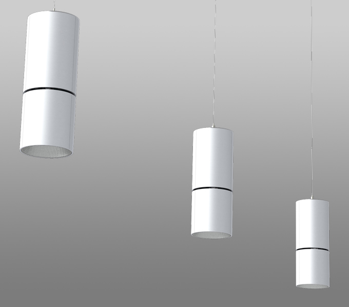 LED spotlight for pendant or surface mounting